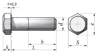 Болты высокопрочные цилиндрические с шестигранной головкой (ГОСТ Р 52644-09)